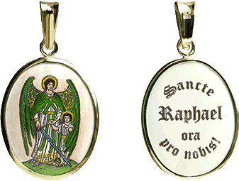 Archangel Raphael in green