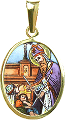 Saint Blaise of Sebaste Medal Gold